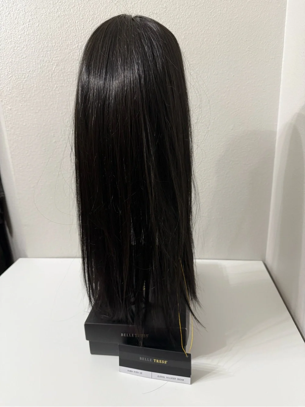 Belle Tress Bossa Nova Coffee Without Cream Lace Front Mono Top Wig, Center Part